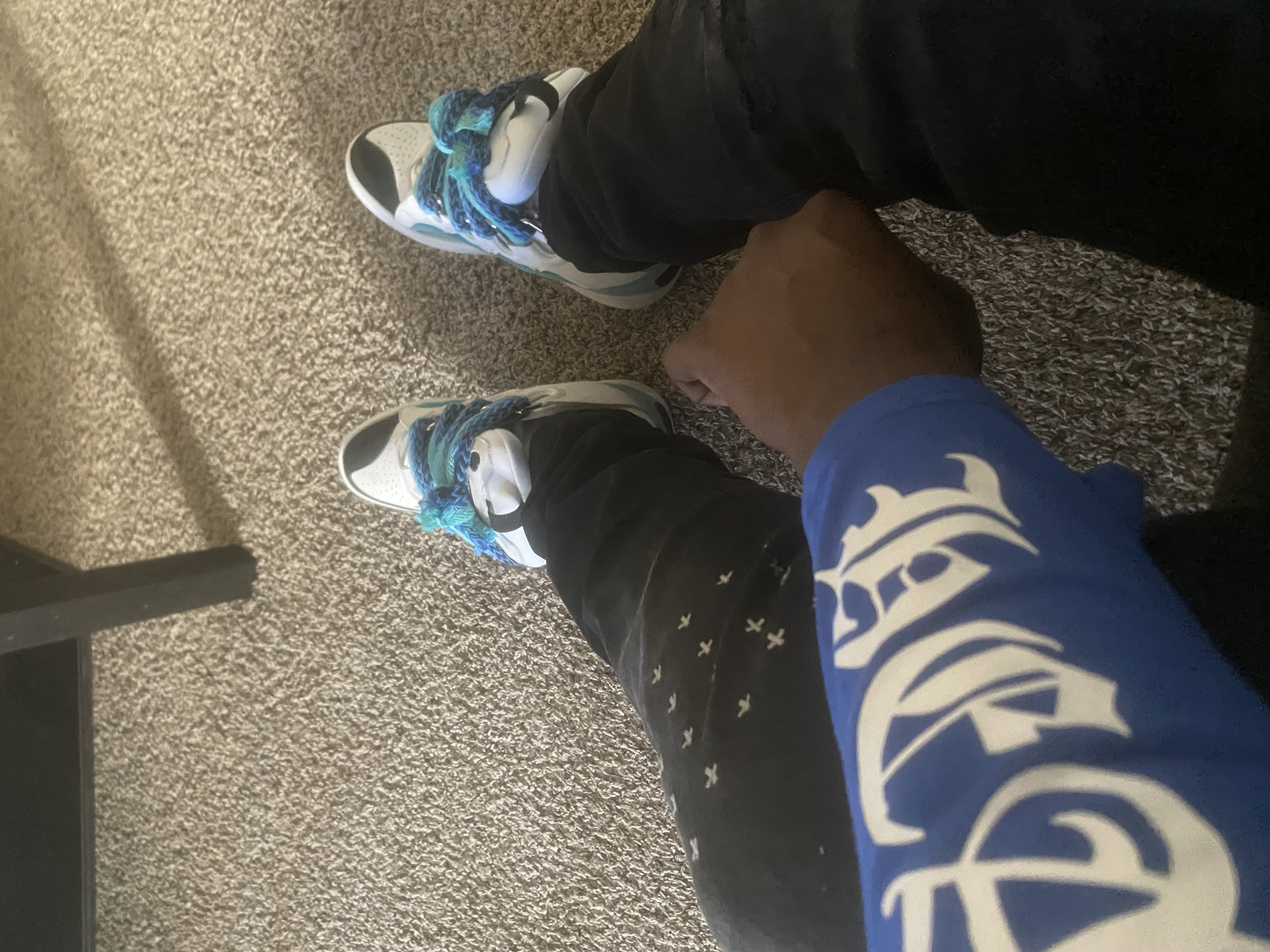 Lanvin Leather Curb White Blue review Railen Miles 01