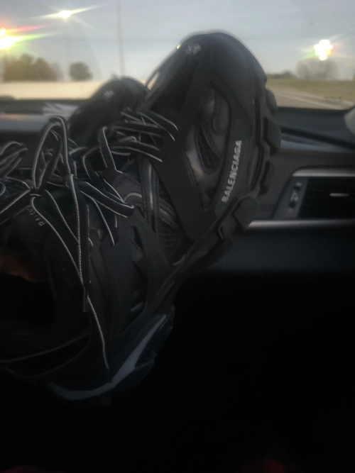 Balenciaga Track LED Black 555032 W1GB7 1000  review 