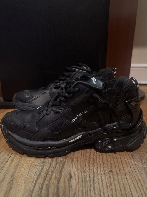 Under Armour x Balenciaga Runner Sneaker 'Black' 813793 WRUCU 1000 review 