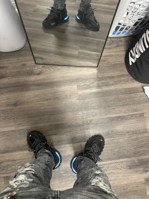 Balenciaga Track LED Black 555032 W1GB7 1000  review 