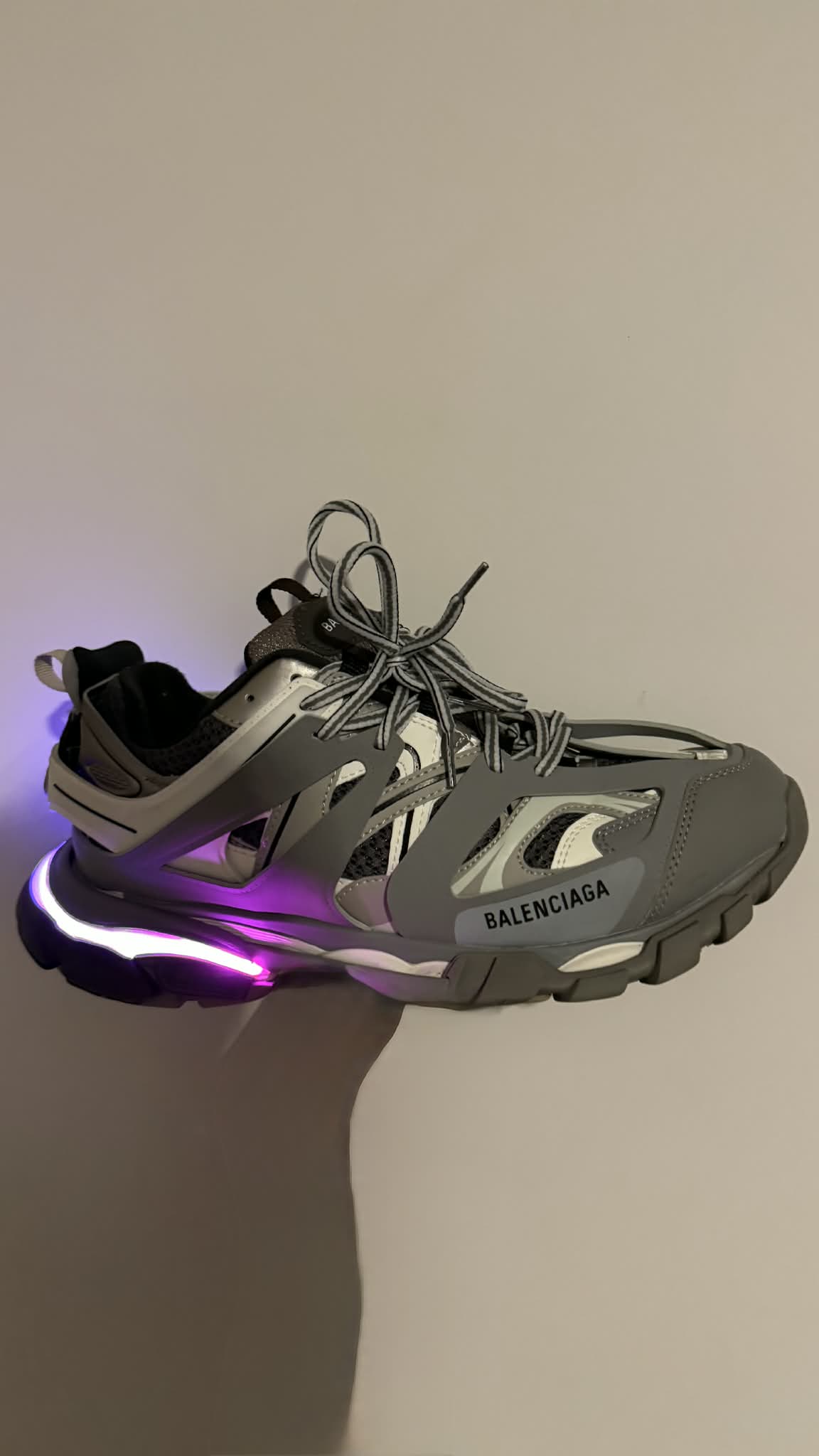 Balenciaga Track LED  Grey 555032 W1GB7 1214  review 0