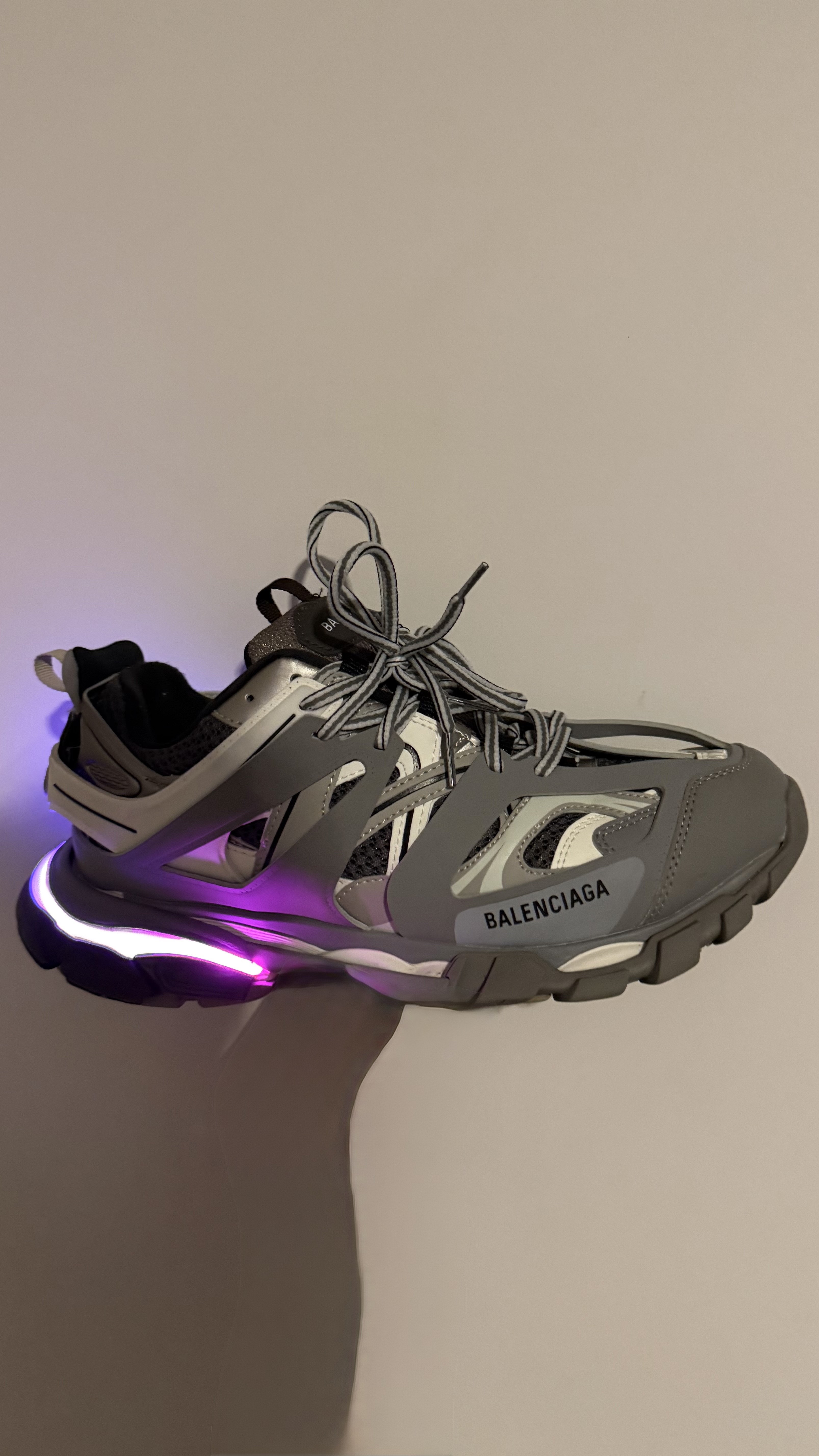 Balenciaga Track LED  Grey 555032 W1GB7 1214  review 0