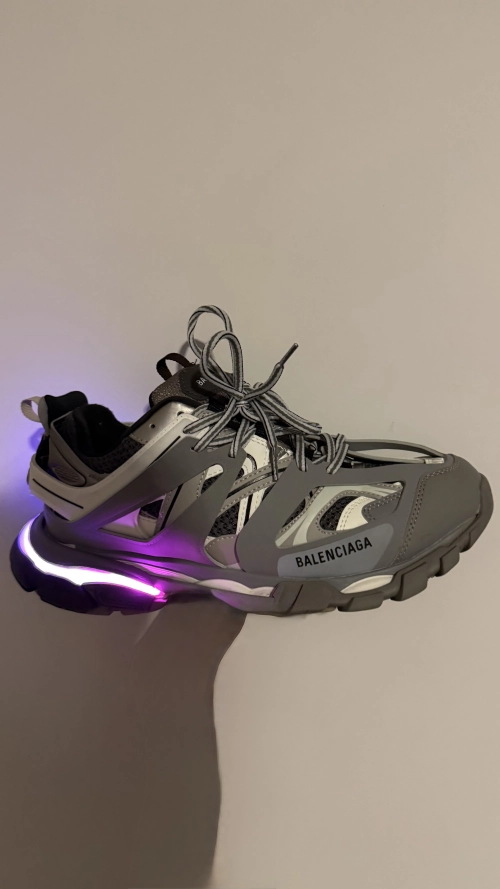 Balenciaga Track LED  Grey 555032 W1GB7 1214  review 