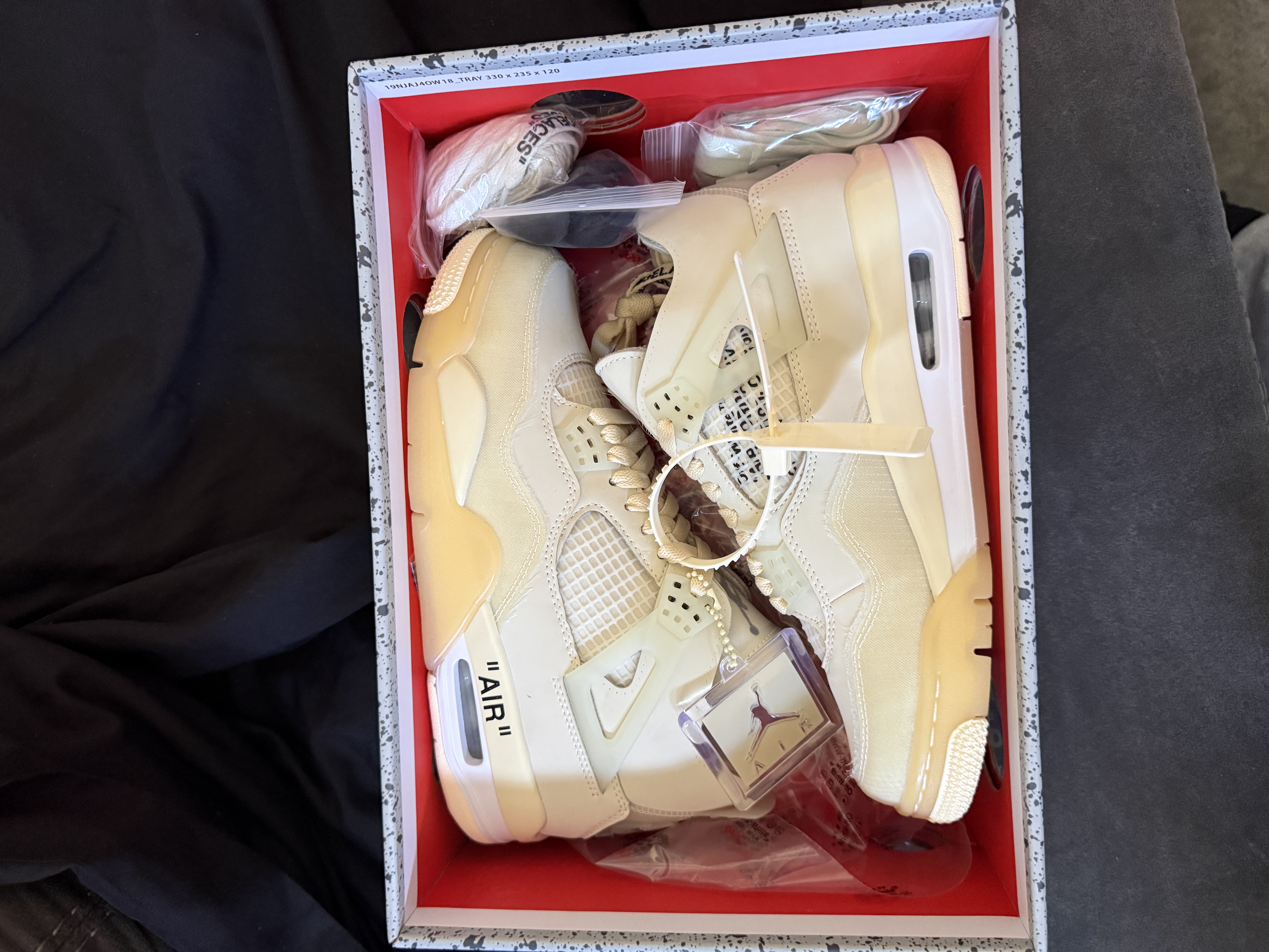 OFF White x Air Jordan 4 Retro Sail  CV9388-100  (Best Quality) review 1