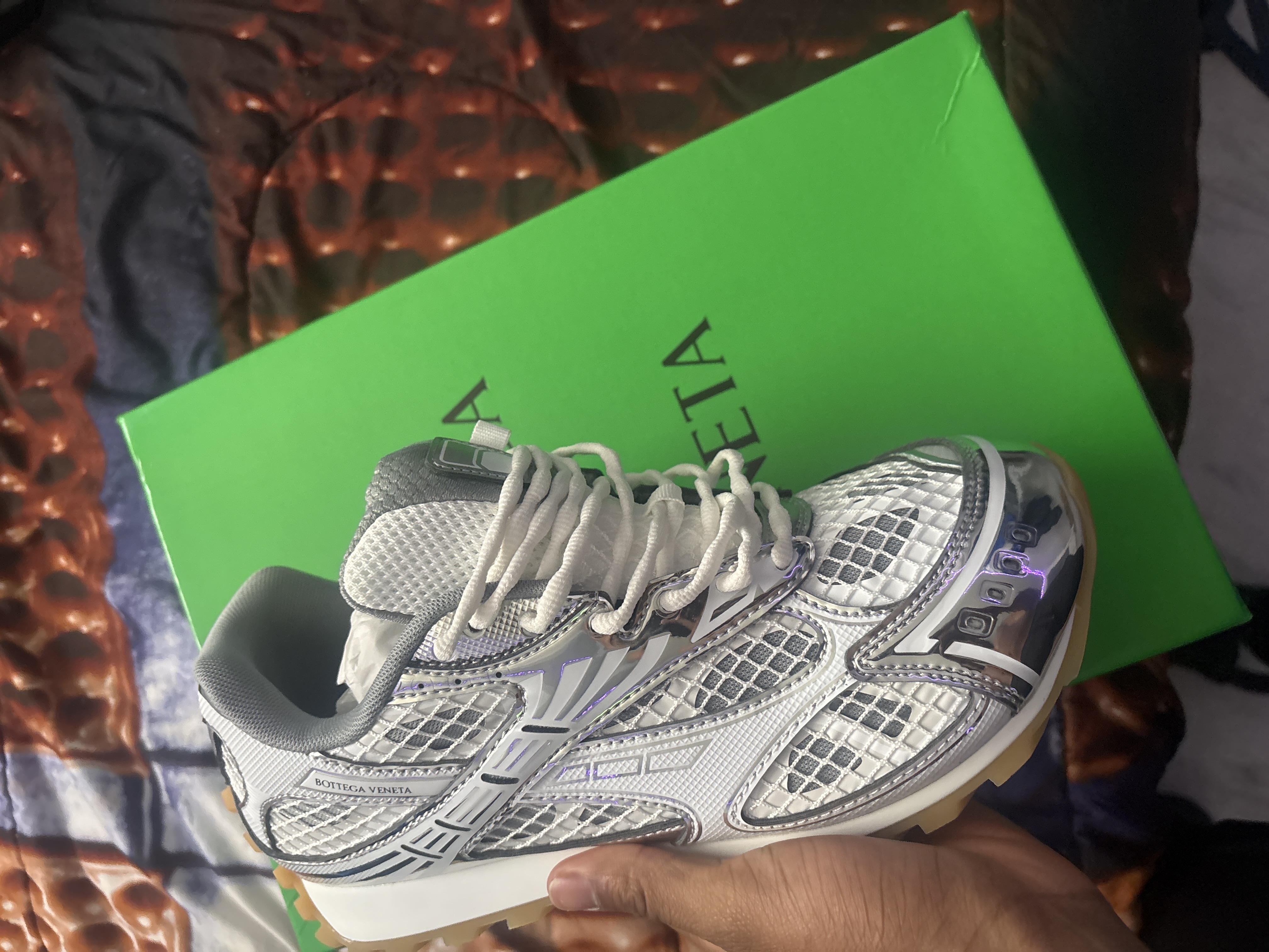 Bottega Veneta Orbit Silver  Reps review 3