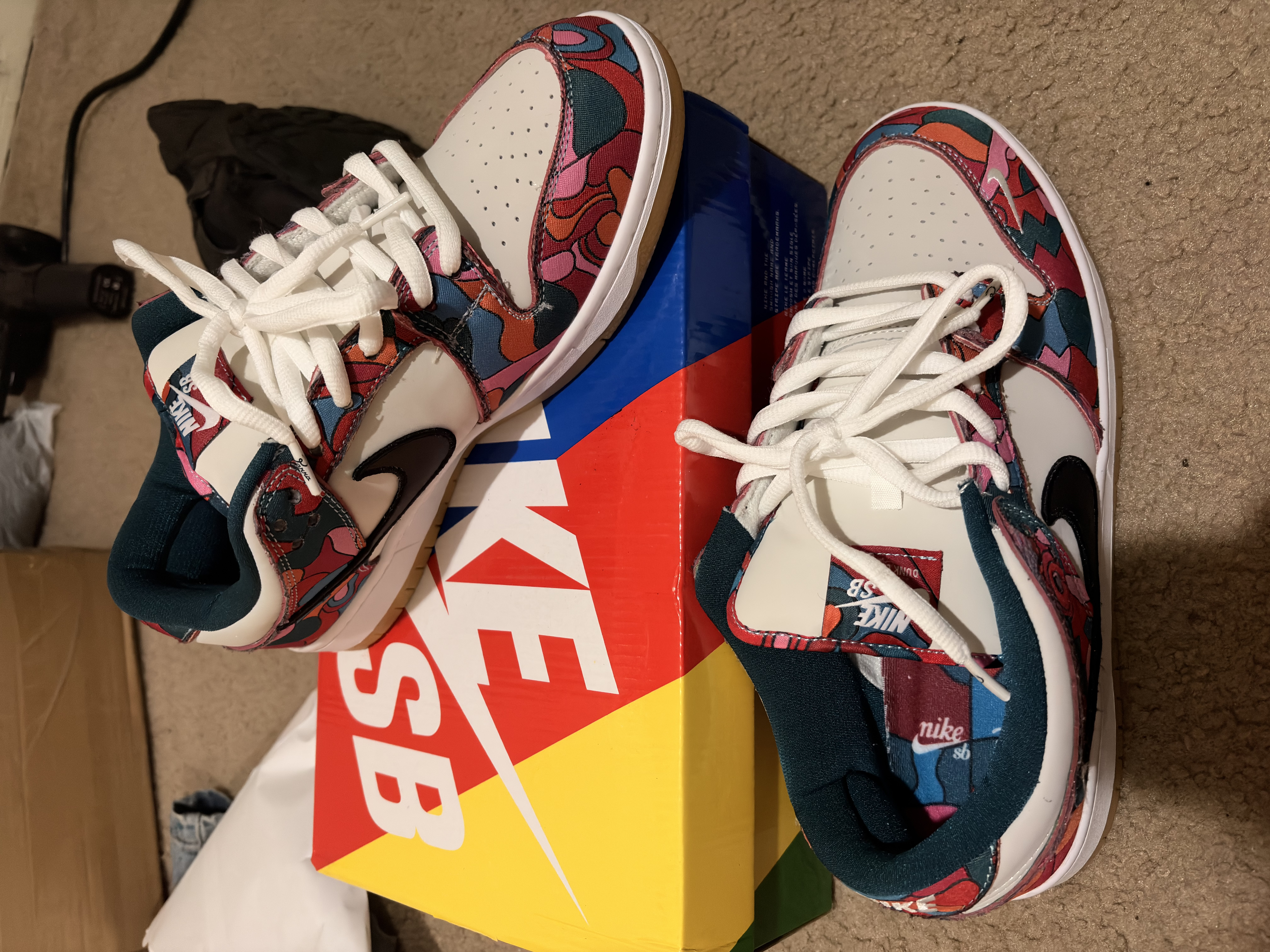 Parra x Nike SB Dunk Low Pro QS Abstract Art  DH7695-600  review 2