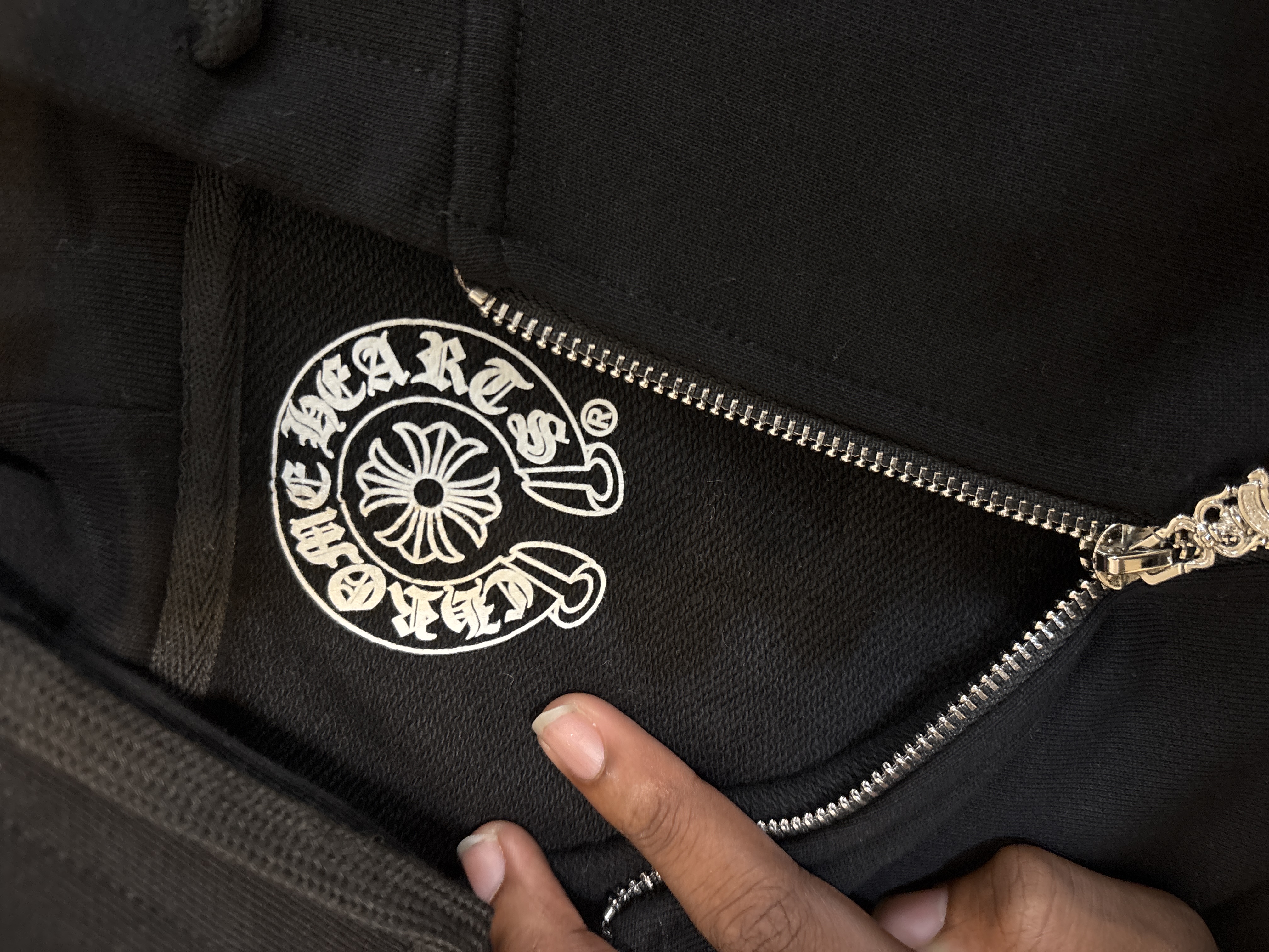 Chrome Hearts Colorful Cross Print Zipper Jacket Black review 1