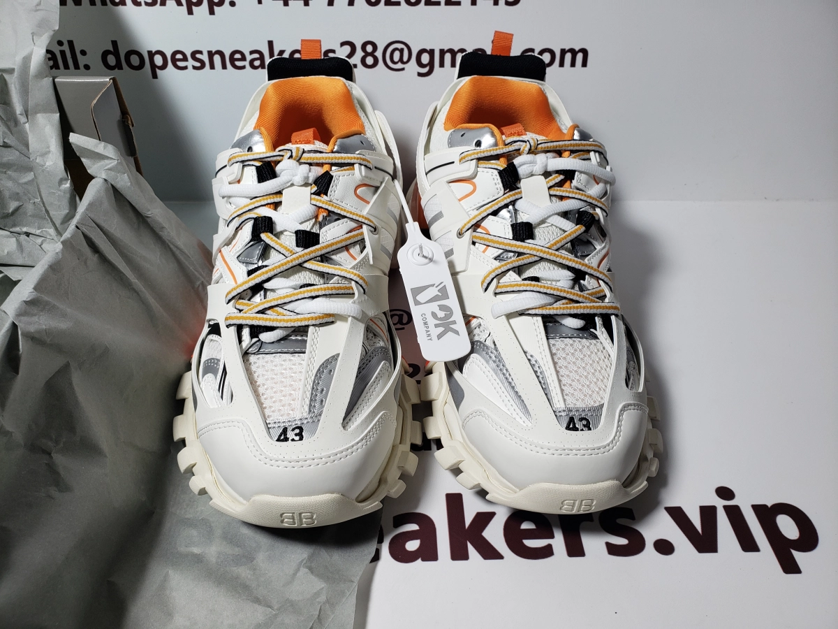 Dopesneakers QC Pictures |FAKE Balenciaga Tess S. White Orange Black 542436 W1GB1 9059