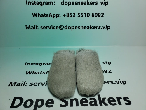 Marni Long-hair Calfskin Fussbett Sabot Grey Reps QC Review