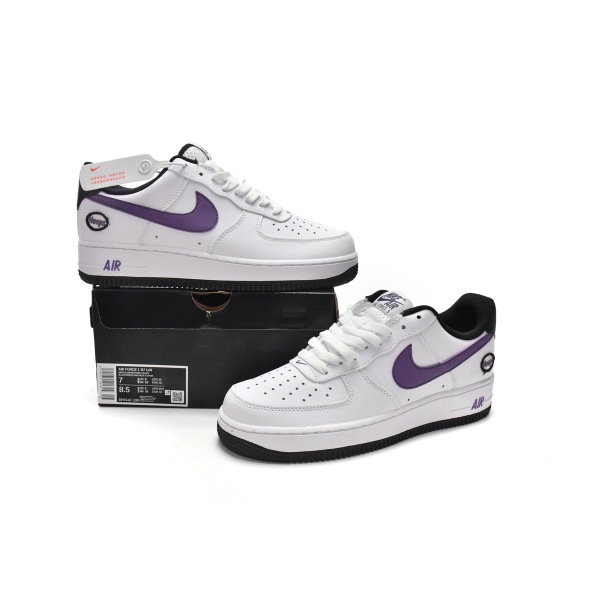 BMLin Air Force 1 Low Hoops White Canyon Purple,DH7440-100