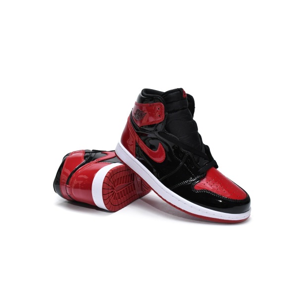 BMlin Jordan 1 Retro High OG Bred Patent , 555088-063