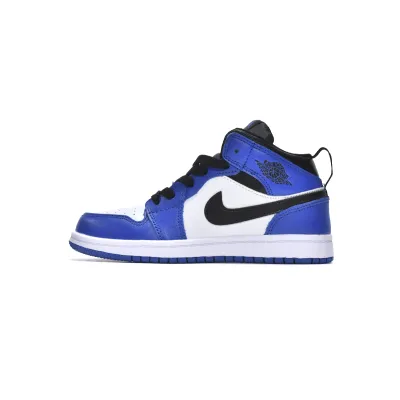 Jordan 1 kids shoes | Jordan 1 Mid PS Game Royal,555088-403 01