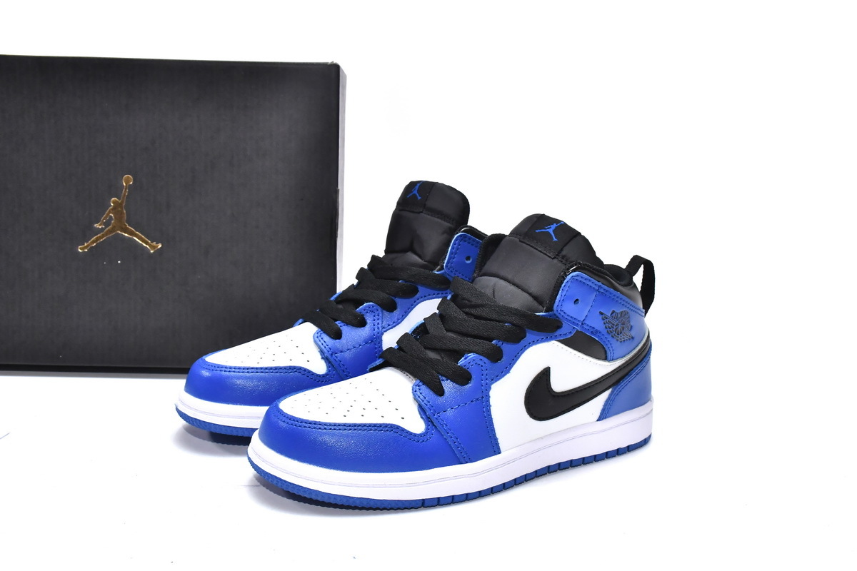 Jordan 1 kids shoes | Jordan 1 Mid PS Game Royal,555088-403