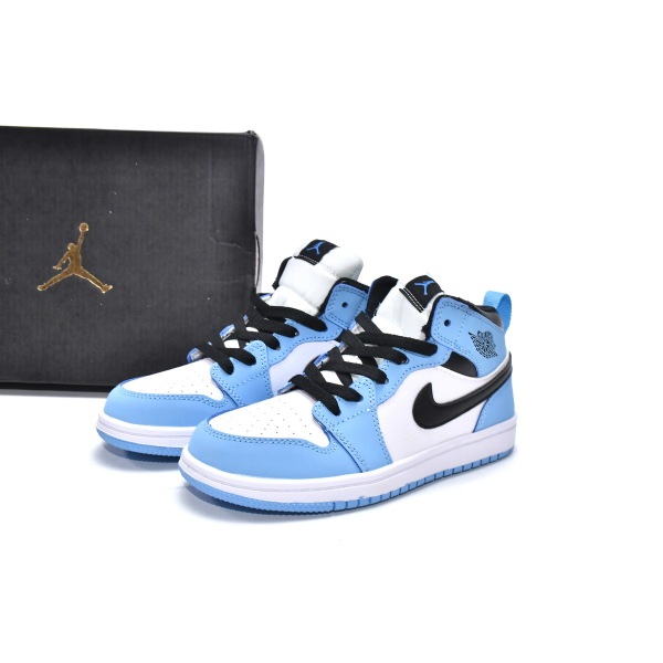 Jordan 1 kids shoesJordan 1 Mid PS University Blue,575441-134