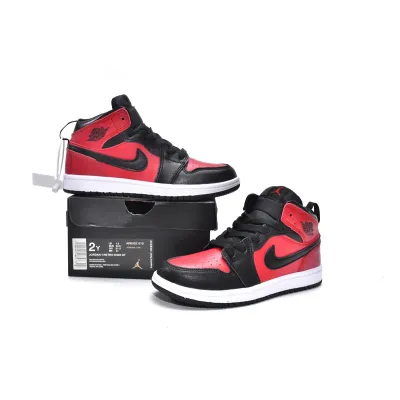 Jordan 1 kids shoes |Jordan 1 Mid PS Gym Red,AR6352-610 02