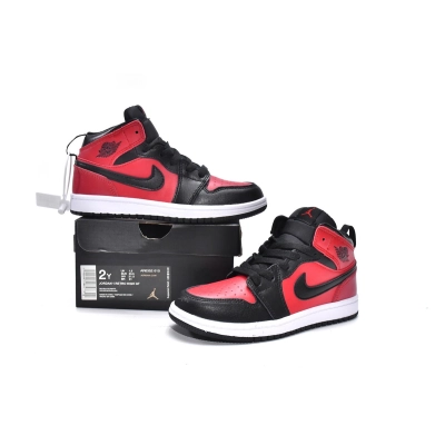 Jordan 1 kids shoes |Jordan 1 Mid PS Gym Red,AR6352-610 02
