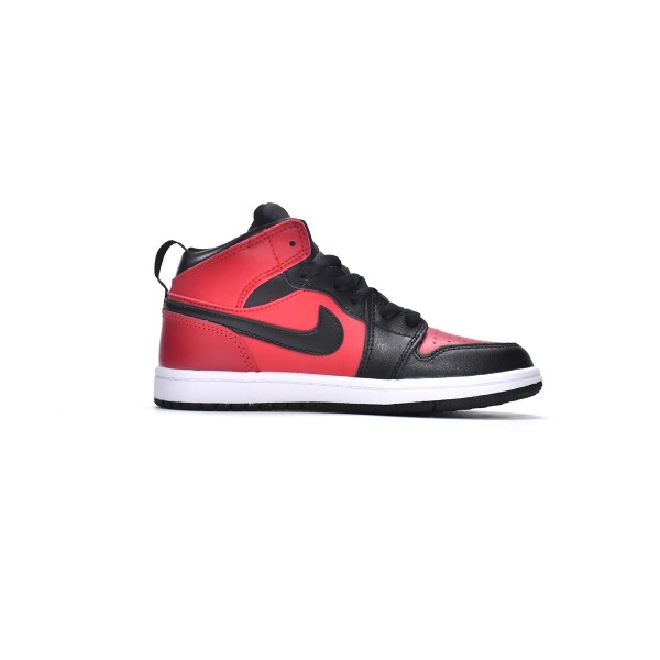 Jordan 1 kids shoes |Jordan 1 Mid PS Gym Red,AR6352-610