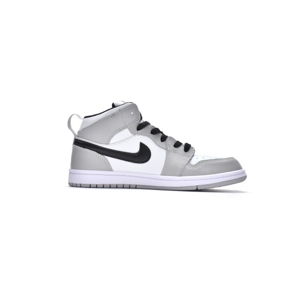 Jordan 1 kids shoes |Jordan 1 Mid PS Light Smoke Grey,640732-092