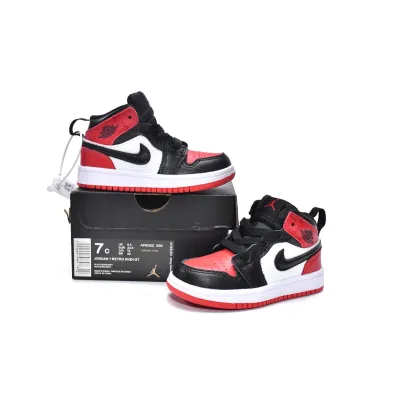 Jordan 1 kids shoes |Jordan 1 Mid PS Noble Red,AR6352-066 02