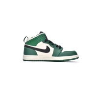 Jordan 1 kids shoes |Jordan 1 Mid PS Pine Green,BQ6932-301