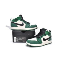 Jordan 1 kids shoes |Jordan 1 Mid PS Pine Green,BQ6932-301