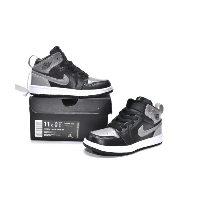 Jordan 1 kids shoes |Jordan 1 Mid PS Shadow,555088-013 02