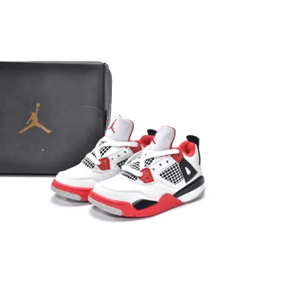 Jordan kids shoes | Air Jordan 4 Retro PS Fire Red,BQ7669-160 02