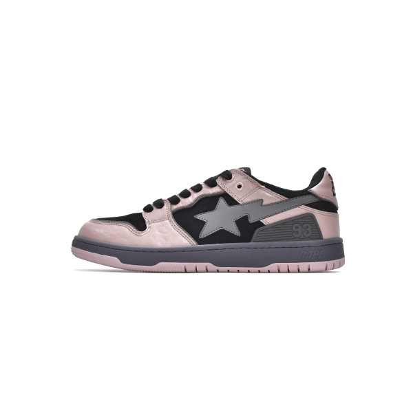 PKGoden A Bathing Ape Bape Sk8 Sta Low Black Pink,1G70-109-0011