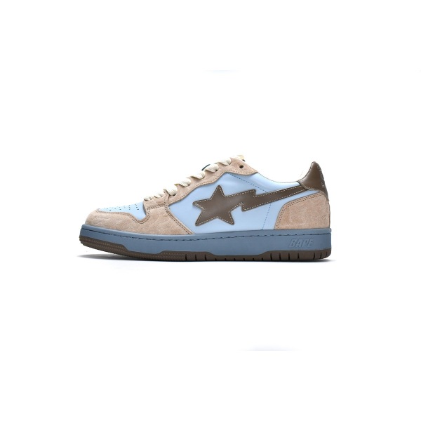 PKGoden A Bathing Ape Bape Sk8 Sta Low Light Blue，1G70-109-0013