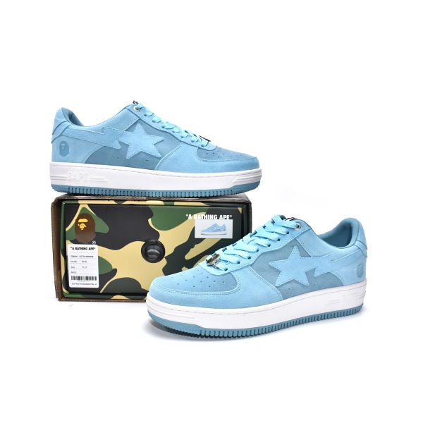 PKGoden A Bathing Ape Bape Sk8 Sta Low Morandi Blue,1G70-109-0008