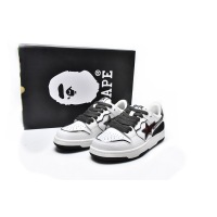 PKGoden A Bathing Ape Bape SK8 Sta White Silver,1H80-191-020