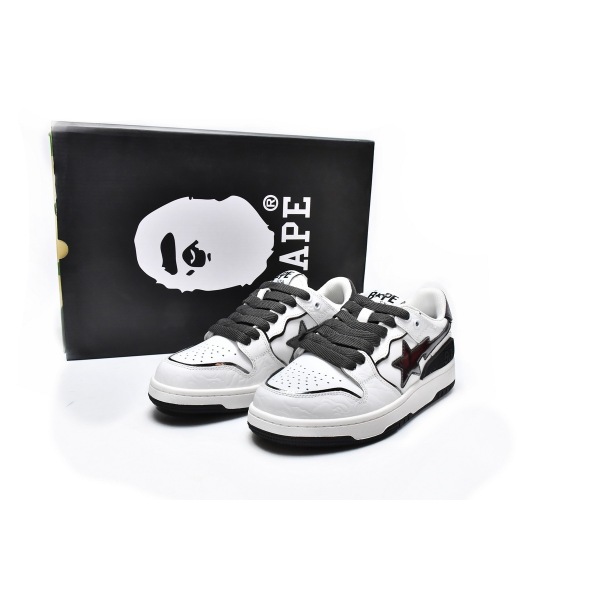 PKGoden A Bathing Ape Bape SK8 Sta White Silver,1H80-191-020