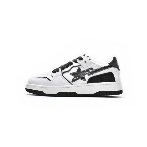 PKGoden A Bathing Ape Bape SK8 Sta White Silver,1H80-191-020