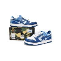 PKGoden A Bathing Ape Bape Sta Low Aoyama Blue and White,1G70-109-0026