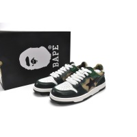 PKGoden A Bathing Ape Bape Sta Low Green Hills Black Green,1G70-109-0027