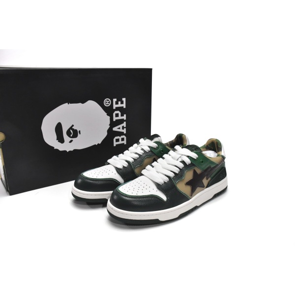 PKGoden A Bathing Ape Bape Sta Low Green Hills Black Green,1G70-109-0027