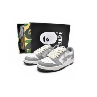 PKGoden A Bathing Ape Court Sta Light Grey Cream,1G70-191-033