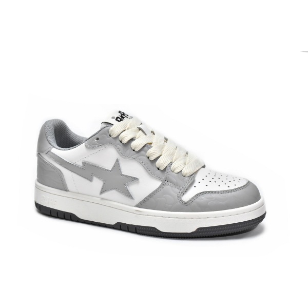 PKGoden A Bathing Ape Court Sta Light Grey Cream,1G70-191-033