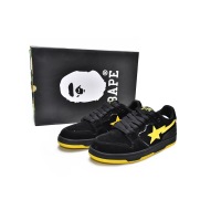 PKGoden A Bathing Ape Sk8 Sta Black Electric Yellow,1G70-191-031