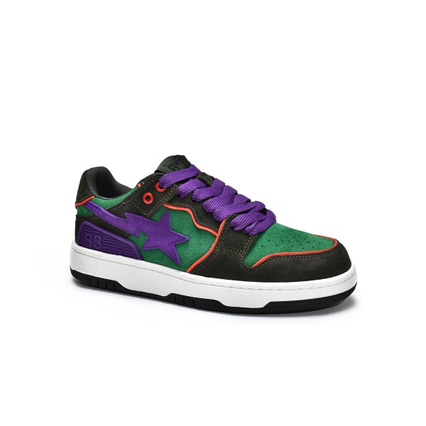 PKGoden A Bathing Ape Sk8 Sta Dark Purple Green,1G70-191-029