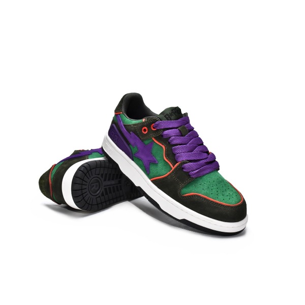 PKGoden A Bathing Ape Sk8 Sta Dark Purple Green,1G70-191-029