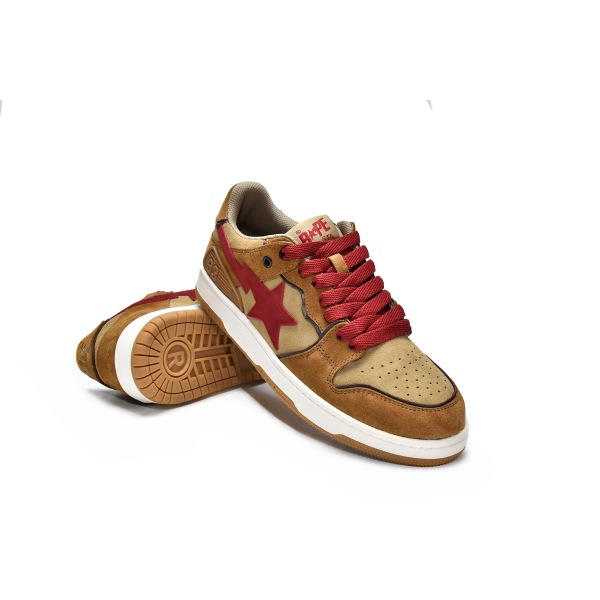 PKGoden A Bathing Ape Sk8 Sta Wheat Red,1G70-191-030