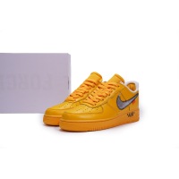 PKGoden Air Force 1 Low OFF-WHITE University Gold Metallic Silver，CI1173-400