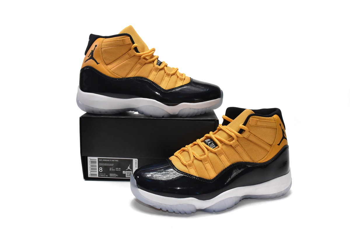 LJR Air Jordan 11 Retro Black Yellow,CT8012-118