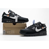 PKGoden Air Max 90 OFF-WHITE Black，AA7293-001  