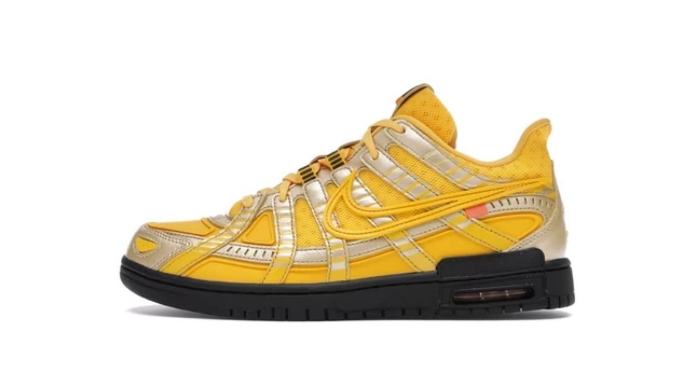 LJR Air Rubber Dunk Off-White University Gold，CU6015-700 