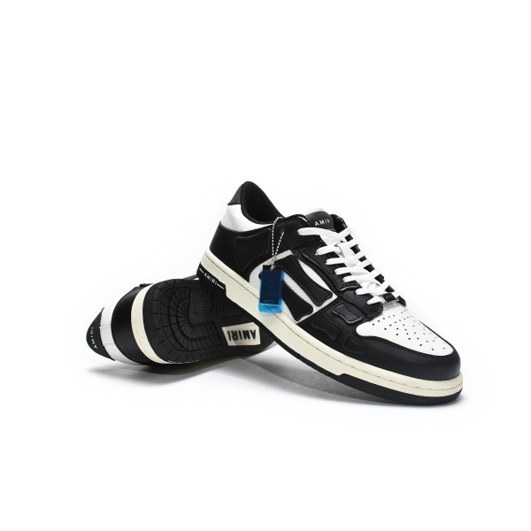 PKGoden AMIRI Skel Top Low Black White,MFS003-004