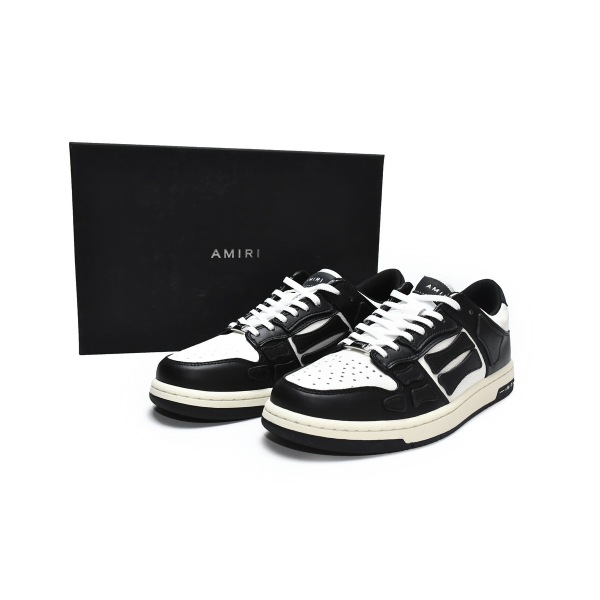 PKGoden AMIRI Skel Top Low Black White,MFS003-004