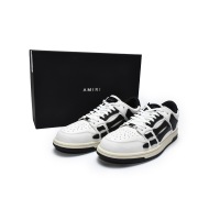 PKGoden AMIRI Skel Top Low Whtie Black,MFS003-111