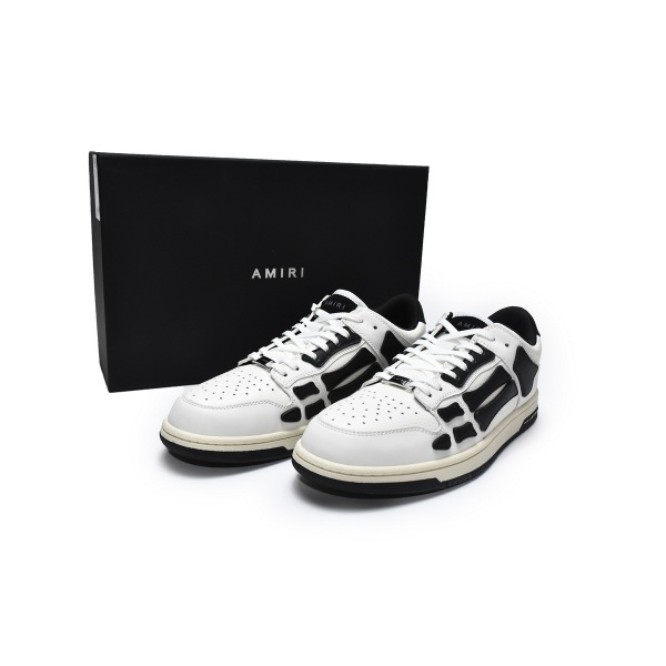 PKGoden AMIRI Skel Top Low Whtie Black,MFS003-111